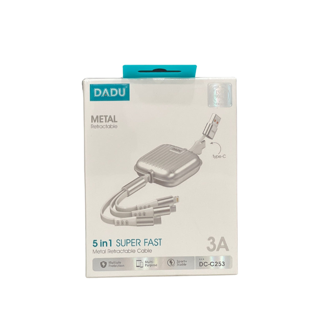DADU DC-C253 5 IN1 CABLE 3A SILVER METAL