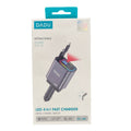 DADU DC-189 4 IN 1 CAR CHARGER METAL DIGITAL DISPLAY LASER LED