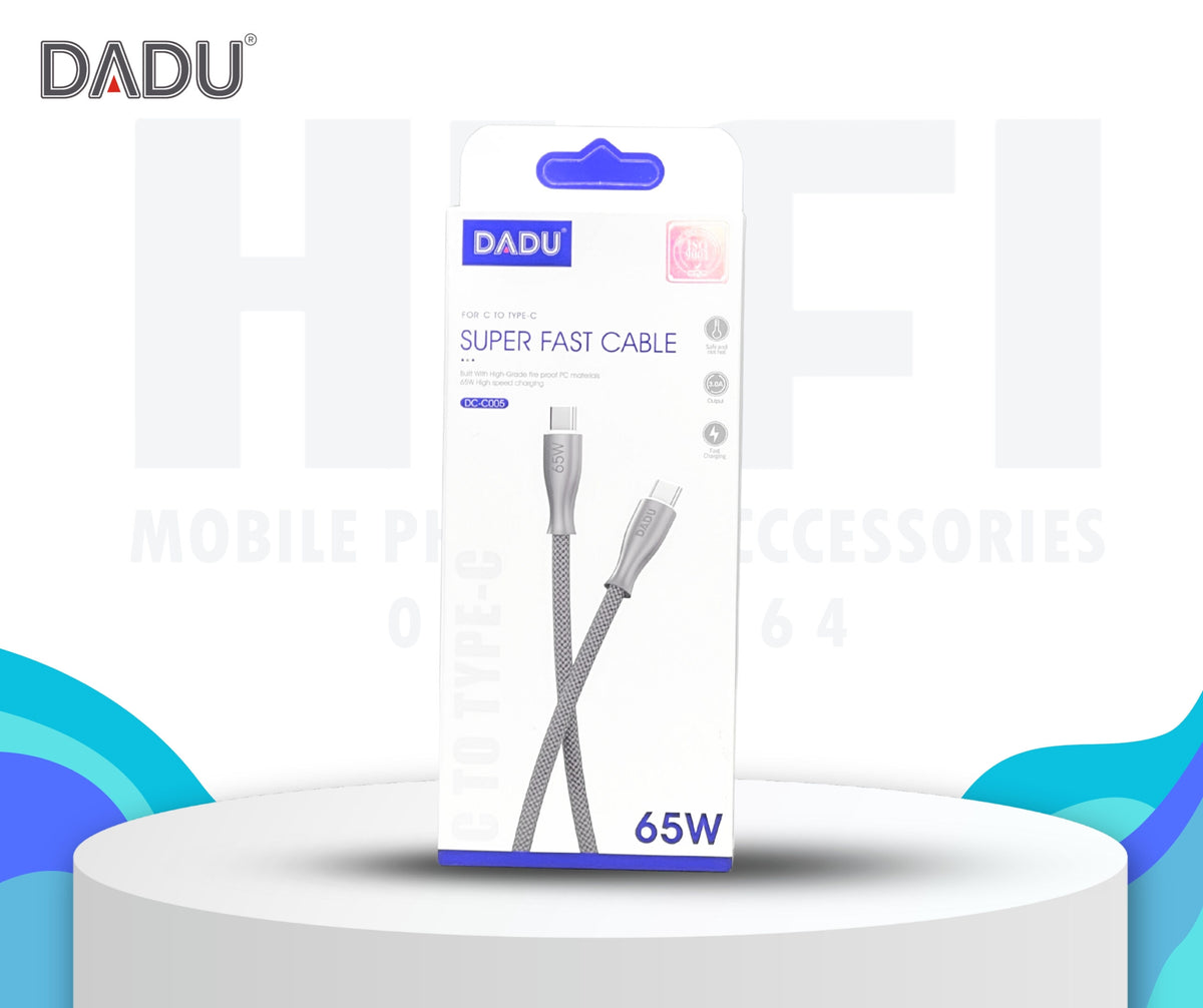 DADU DC-C005 TYPE-C TO TYPE-C CABLE 65W