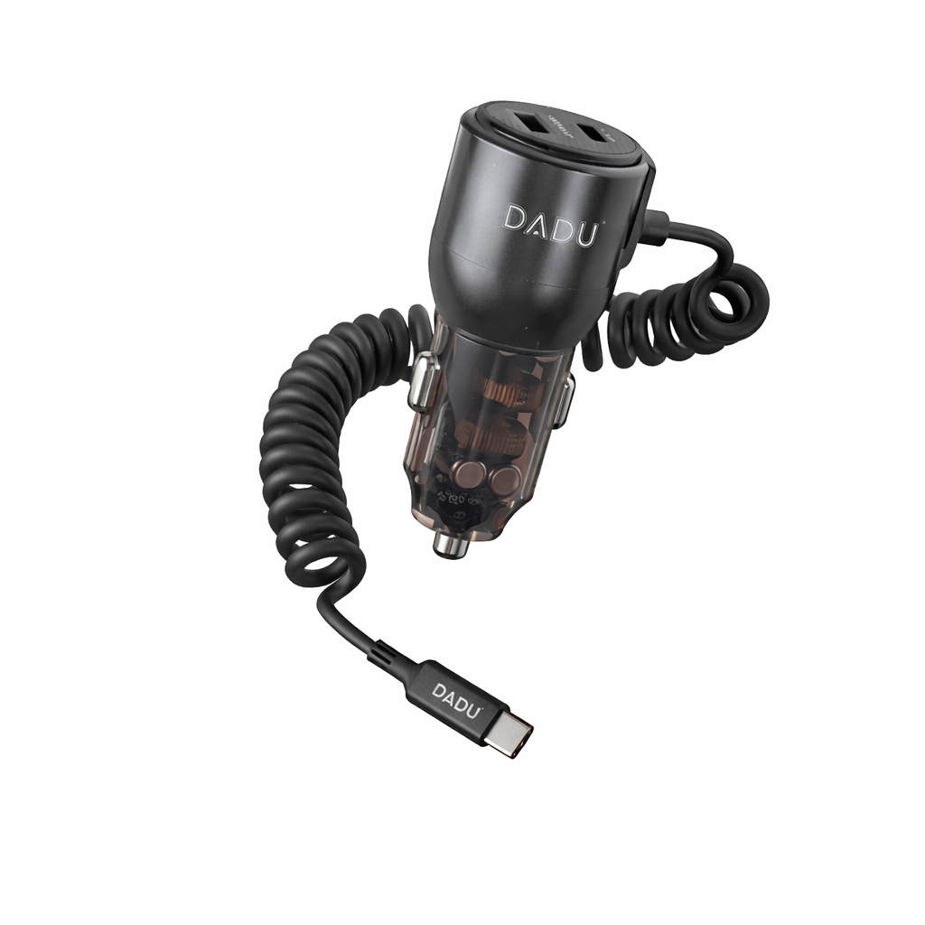 DADU DC-181 100W CAR CHARGER WITH TYPE-C CABLE ATTACHED 2 PD